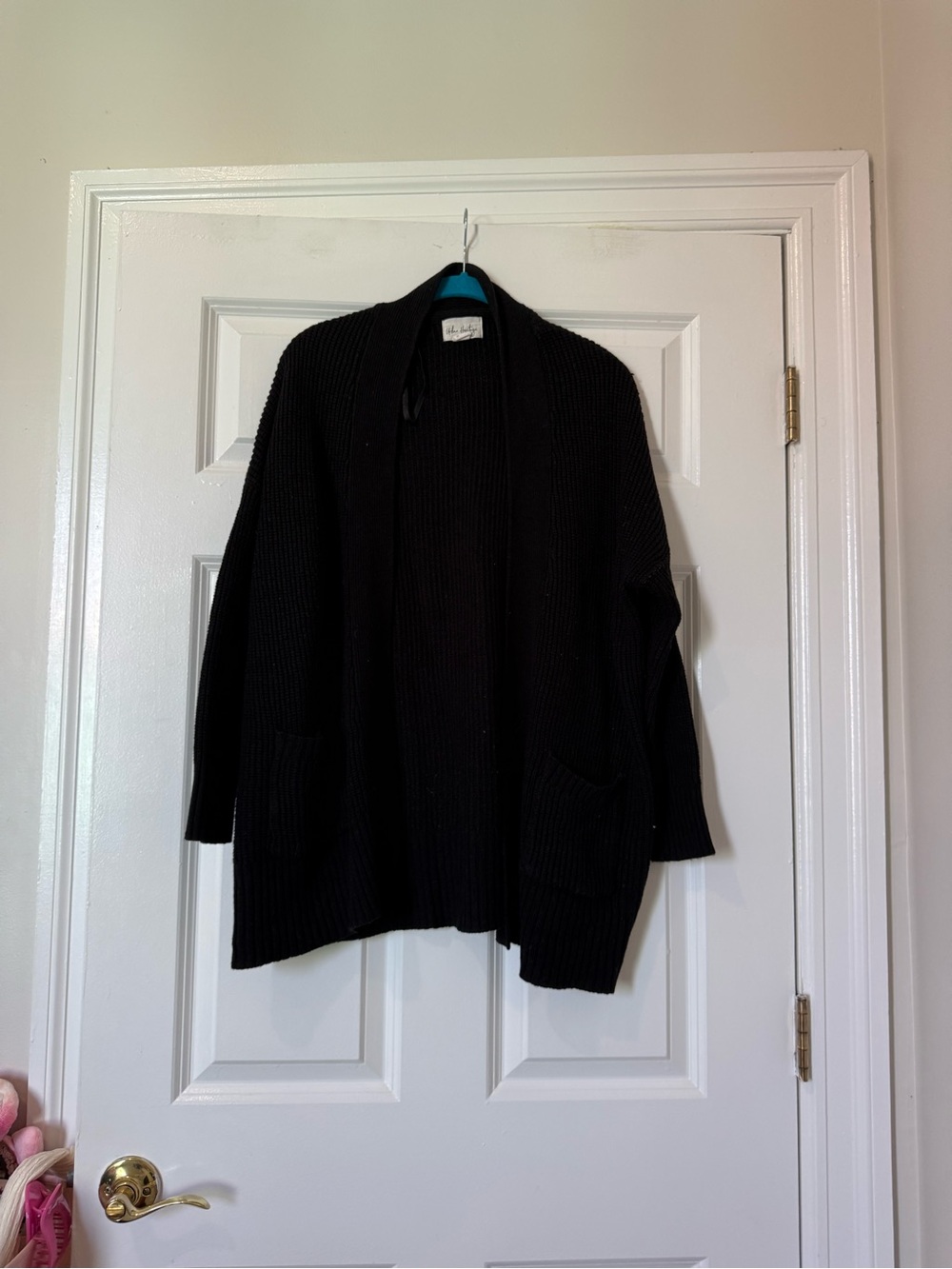 Urban Heritage Black Open-Front Women's Cardigan